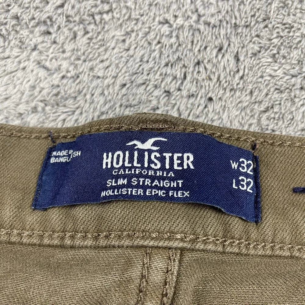 Hollister Epic Flex Slim Straight Jeans Mens 32x29 Tan‎ Low Rise